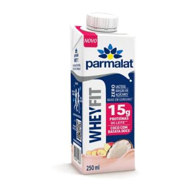 Imagem de WheyFit Parmalat 15g De Proteína Zero Lactose 6 UN 250ml,  Coco com Ba