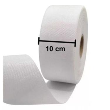 Imagem de Entretela Plástica para Confecção de Cortinas - Largura 10cm - Branca - Rolo com 12 Metros