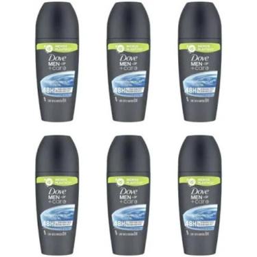 Imagem de Desodorante Roll-On Dove 50Ml Men+Care Proteção Total Kit 06 unid