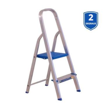 Imagem de Escada de Alumínio Residencial 02 Degraus  Alumasa