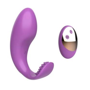 Imagem de Vibrador Ponto G Luna 10 Modos De Vibração Com Controle Discreto e Anatômico Recarregável [ROXO]