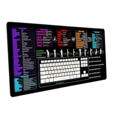 Imagem de BaotyJie Excel Shortcut Keys Mouse Pad Não deslize para casa e escritório, 90x40x03cm