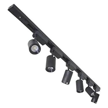 Imagem de Trilho Eletrificado de 2m com 6 Spots LED 7W Luz Branco Frio 6000K Bivolt para Teto