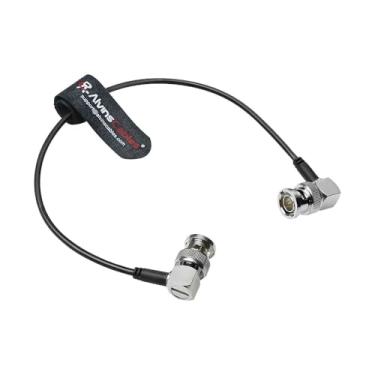 Imagem de Alvin's Cables Cabo SDI, 30 cm | Cabo coaxial ultrafino de 75Ω de ângulo reto para ângulo reto para Sony Canon, Panasonic HD|4K 6G-SDI, câmera de vídeo e transmissão, preto