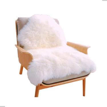 Imagem de Pelego Natural De Ovelha Branco Carneiro Grande Ovino Capa Manta Exclusivo Zannaki®