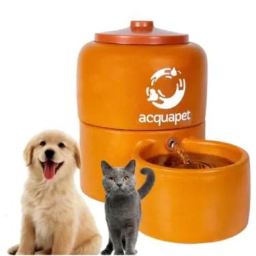 Imagem de Fonte Bebedouro Acquapet Filtro para cachorro e gato 2L para pet COM B