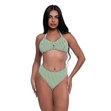 Imagem de Biquíni Feminino Hot Pant Texturizado - HYPE MODAS, Musgo, M