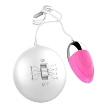 Imagem de Cápsula Vibratória Com Controle Remoto Brinquedo Erótico Vibrador Discreto com Controle [ROSA]