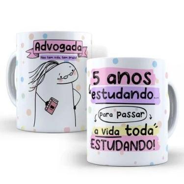 Imagem de Caneca Personalizada Porcelana Profissões advogada - loja dinka