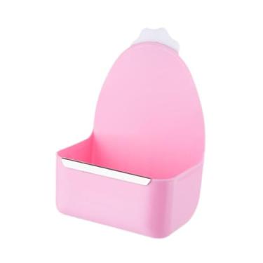 Imagem de Bothyi Gaiola de alimentação suspensa para, tigela de alimentação fácil de limpar, prato de água premium, alimentador para, porquinho-da-índia, Rosa