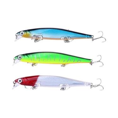 Imagem de Isca Artificial Laser Hard Minnow 13g 11cm Com Olhos 3D, Ação Lenta E 