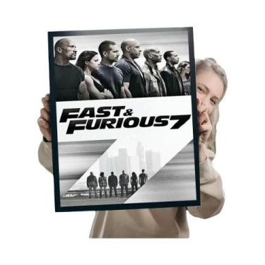 Imagem de Paul Walker Fast & Furious Clássico Vintage Poster Home Bar Café Decor