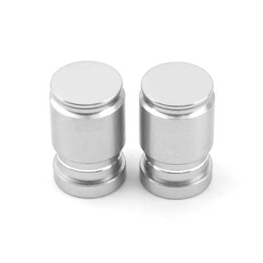 Imagem de jininshengxindianzi Compatible With Motorcycle Royal Enfield Bullet/Meteor/Classic 350 500 Interceptor 650 Continental GT 535 Himalayan 411 400 Tire Valve Caps(Silver)