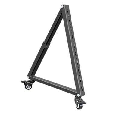 Imagem de IEUDNS Suporte de TV móvel de baixa altura, suporte de chão para, carrinho triangular, estável, ângulo de visão ajustável de 30° para conferências e