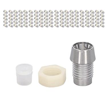 Imagem de Eacam 100 Conjuntos Suporte de Led de 5 Mm de Luminária Plástica Emissor de Diodo Painel de Clipe de Montagem para Instalação Segura (Prata)