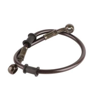 Imagem de aqxreight Tubo Direto de Linha de Linha de óleo Embreagem de Freio 90cm para Motocicletas de Motocicletas de Motocross Enduro Aço Trançado Com 10 Mm de 28 ° Parafusos de Banjo (500mm)