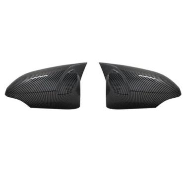 Imagem de Para Toyota para Corolla 2014 2015 2016 2017 2018 Capa de espelho retrovisor lateral de carro, capa de asa, adesivo externo, porta, visão traseira, acabamento de capa(Carbon)