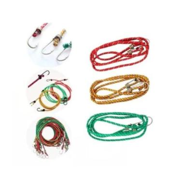 Imagem de Kit 10 Extensores De Bagageiro Corda Elástica Gancho Metal - Western