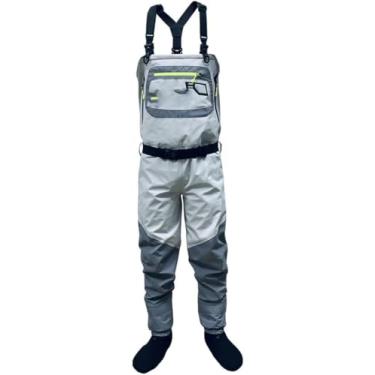 Imagem de Botas Masculinas Ultraleves Conversíveis Impermeáveis Respiráveis Peito Cintura Meiapé Calças Rasas Pesca Caça, Light gray9, S