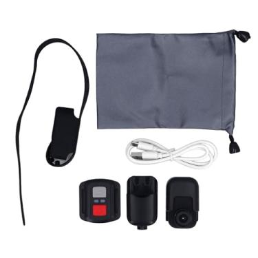 Imagem de 4K Cat Collar Camera IPS Tela Sensível Ao Toque HD WiFi Pet Câmera Pequena Ação Esporte Dog Cam Clip Magnético Back Shake Proof para Ride Record (Preto)