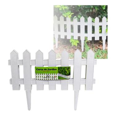 Imagem de Kit 12 Cercas Decorativa Para Jardim Modelo Inglesa Inglês Cerquinha Tela Branca