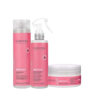 Imagem de Kit Cadiveu Professional Essentials Glamour Shampoo Máscara e Fluido (3 produtos)