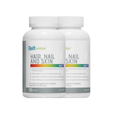 Imagem de COMBO 2 UNIDADES BELT HAIR NAIL AND SKIN PLUS 90CAPS BELT NUTRITION