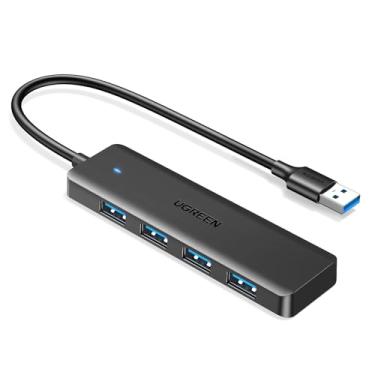 Imagem de UGREEN Hub USB 3.0, 4 portas USB A Splitter Expansor USB ultrafino para mouse, teclado, unidade flash, disco U, impressora compatível com laptop, PC de mesa, Xbox, PS5 e muito mais
