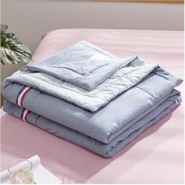 Imagem de Colcha Queen Size Para Todas As Estações Macia Acolchoada Edredom Alternativo Edredom Reversível, Cobertor Reversível Quente E Fofo De Verão Para O Verão, B, 150x200cm
