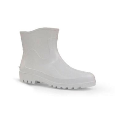 Imagem de Bota Galocha PVC Impermeavel Cano Curto Workflex, 45, Branco