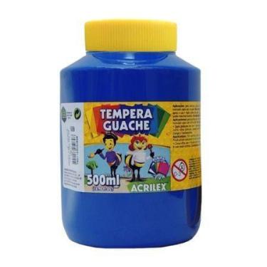 Imagem de Tinta Guache Acrilex 500 ml Azul Turquesa Ref. 501