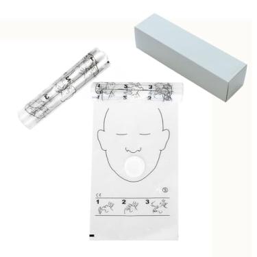 Imagem de ELYSAID 2 Rolos Com 36 Peças/Rolo De Protetor Facial Barreira Para Rcp Treinamento Dea