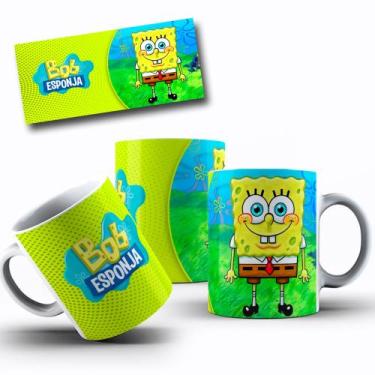 Imagem de Caneca Bob Esponja Porcelana - Box 48