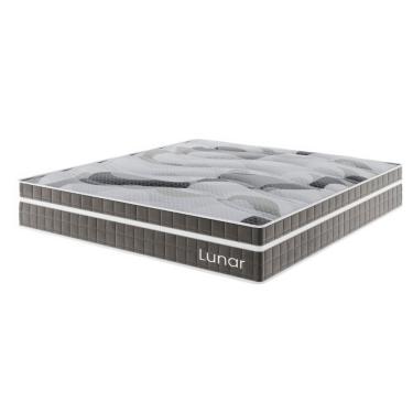 Imagem de Colchão Mola Ensacada King Size 33x193x203cm Lunar Cinza - Casa Giulia