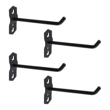Imagem de Rannb Ganchos de Pegboard Ganchos de metal resistente de aço de 9,5 cm para quadros espaçados de 2,8 cm, ganchos de parede de garagem para organizar ferramentas em casa ou garagem, 10 cm de