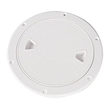 Imagem de MotiveTech Tampa de placa de inspeção de de barco, placa de inspeção redonda para RV, Branco, 8 Inch