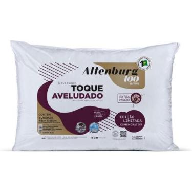 Imagem de Travesseiro Toque Aveludado 100 Anos 48cm x 68cm Branco - Altenburg