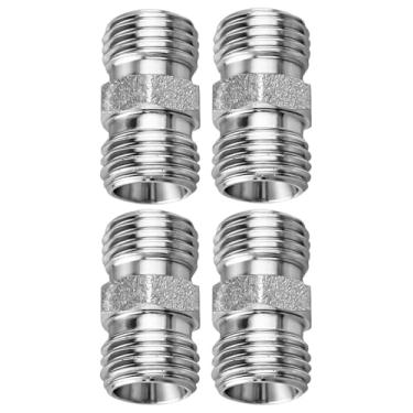 Imagem de 4 peças adaptadores de acessórios de aço carbono M14 para M14 aptos para adaptação de mini escavadeira, redução ou ampliação, conector de encaixe de tubo reto de porta completa