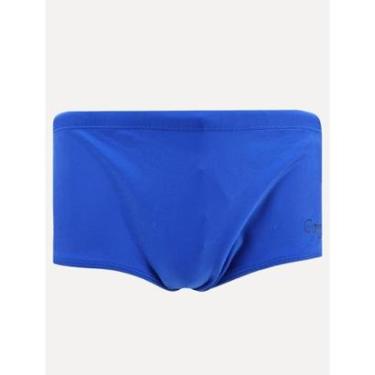 Imagem de Sunga Calvin Klein Swimwear Lisa CKS Logo Azul Royal-Masculino