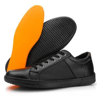 Imagem de Sapatenis Masculino Casual Tênis Preto Confortável Macio Elegante - WS