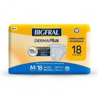 Imagem de FRALDA GERIÁTRICA BIGFRAL DERMA PLUS M 18un