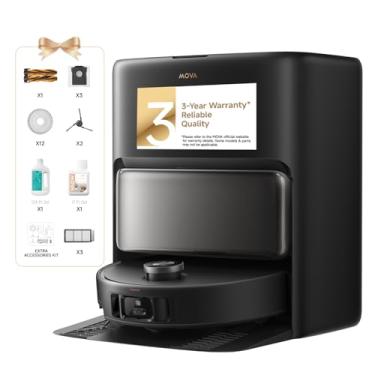 Imagem de Mova V50 robô ultra completo aspirador de pó e esfregão autolimpante, sucção de 24.000 Pa, navegação levantável com superação de obstáculos e esfregão de água quente com sistema DuoSolution projetado