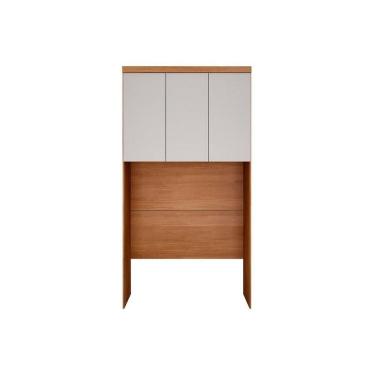 Imagem de Módulo De Quarto Solteiro Armário Ponte Aéreo Rizon-linea C- 3 Portas Cumaru-fendi 25 - Novo Horizonte