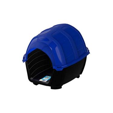 Imagem de Casinha Stone House Plast Pet para Cães Azul - Tamanho 3