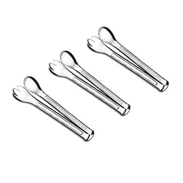 Imagem de Kit 3 Pçs Pegador De Salada Inox Restaurante Multiuso 20cm