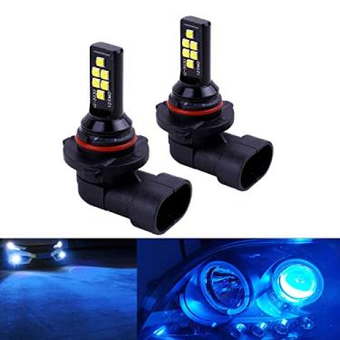 Imagem de SOCAL-LED 2x HB4 9006 Lâmpada de neblina LED Avançada 3030 SMD Lâmpada DRL colorida brilhante para uso diurno, Azul claro