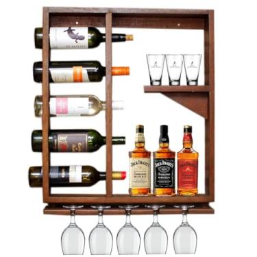 Imagem de Adega Bar Vinho Barzinho Taça Decoração Suporte Bebida Whisky Vinho para Sala Churrasqueira