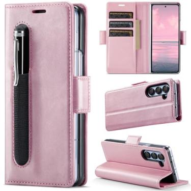 Imagem de Asuwish Capa de telefone para Samsung Galaxy Z Fold 5 5G 2023 capa carteira com slot S Pen SPen suporte para cartão de crédito suporte fino couro sintético acessórios para celular ZFold5 Z5 G Fold5