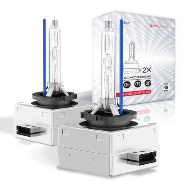 Imagem de Lâmpadas de farol Xenon HID Sinoparcel D3S 8000K 35W Pacote com 2