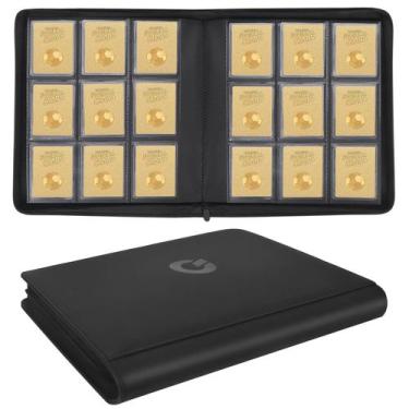Imagem de Toploader Binder Qurhafoo contém 324 Toploaders de 9 bolsos